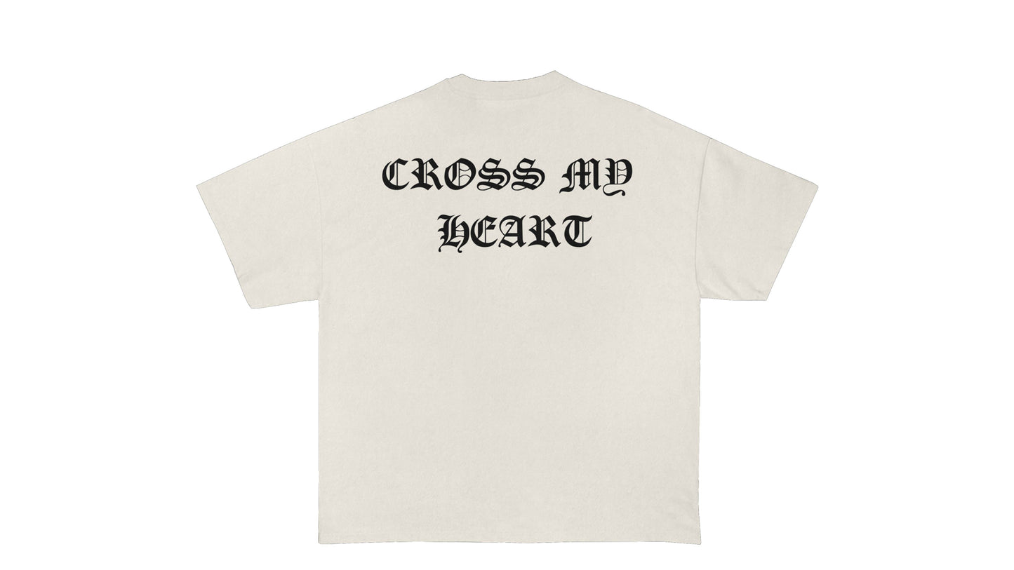 Cross My Heart | Cream & Black